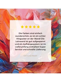 MuchoWow Wanddekoration<Leinwand bilder Abstrakte Farbexplosion (BxH)