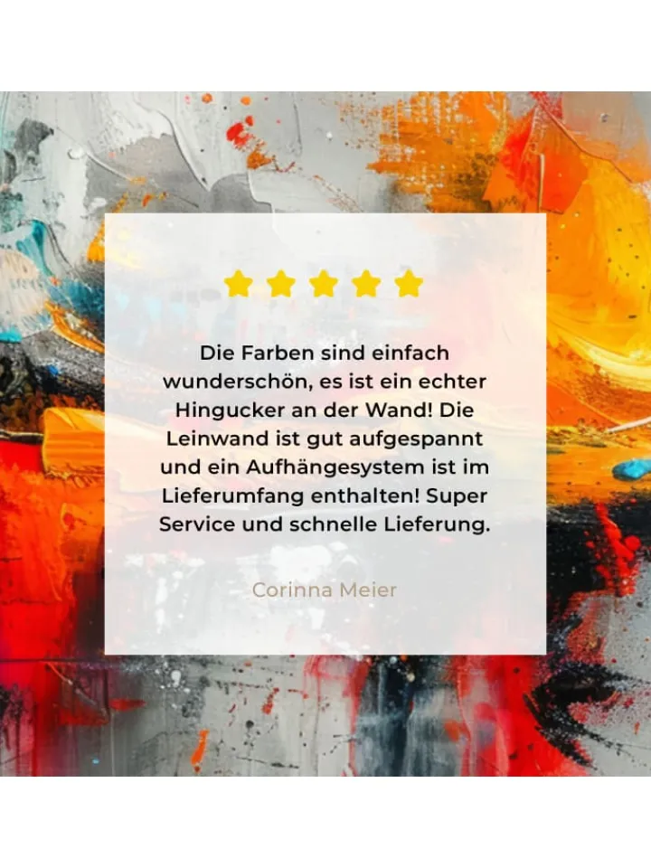 MuchoWow Wanddekoration<Leinwand bilder Abstrakte Kunst Explosion (BxH)