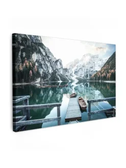 MuchoWow Wanddekoration<Leinwand bilder Bergsee (BxH)