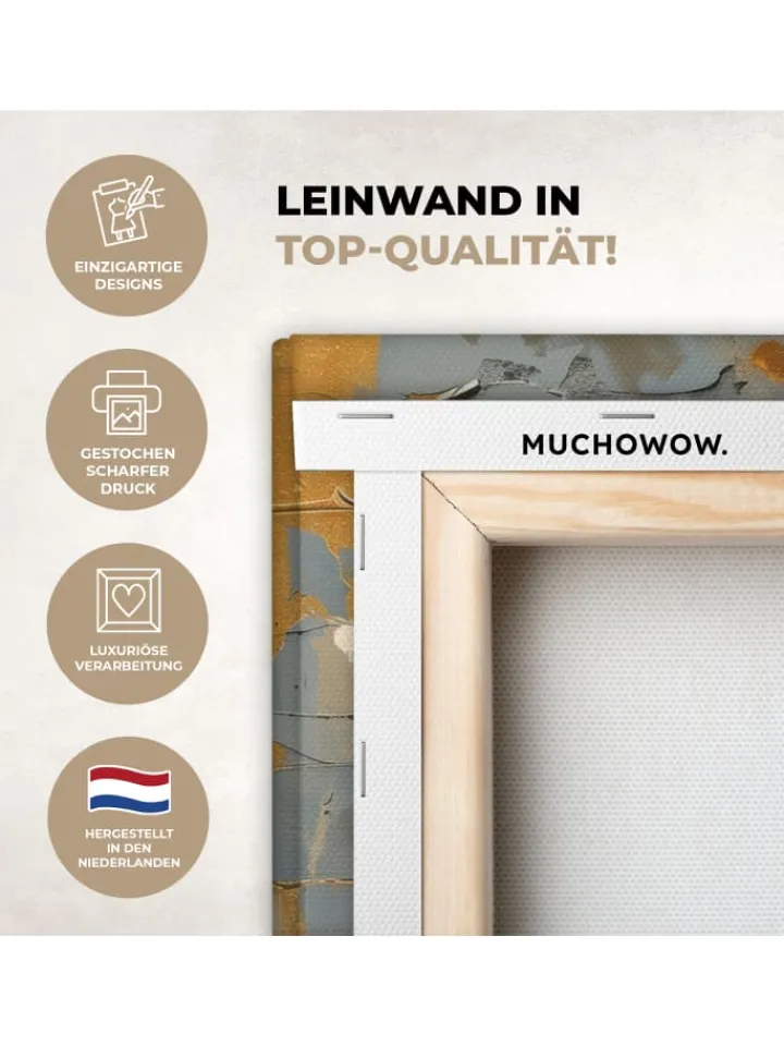 MuchoWow Wanddekoration<Leinwand bilder Blütenkunst (BxH)