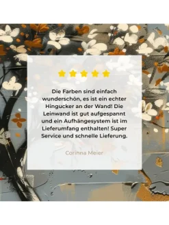 MuchoWow Wanddekoration<Leinwand bilder Blütenkunst (BxH)