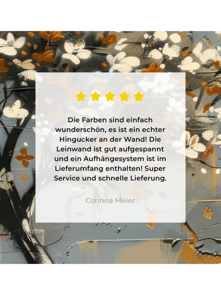 MuchoWow Wanddekoration<Leinwand bilder Blütenkunst (BxH)