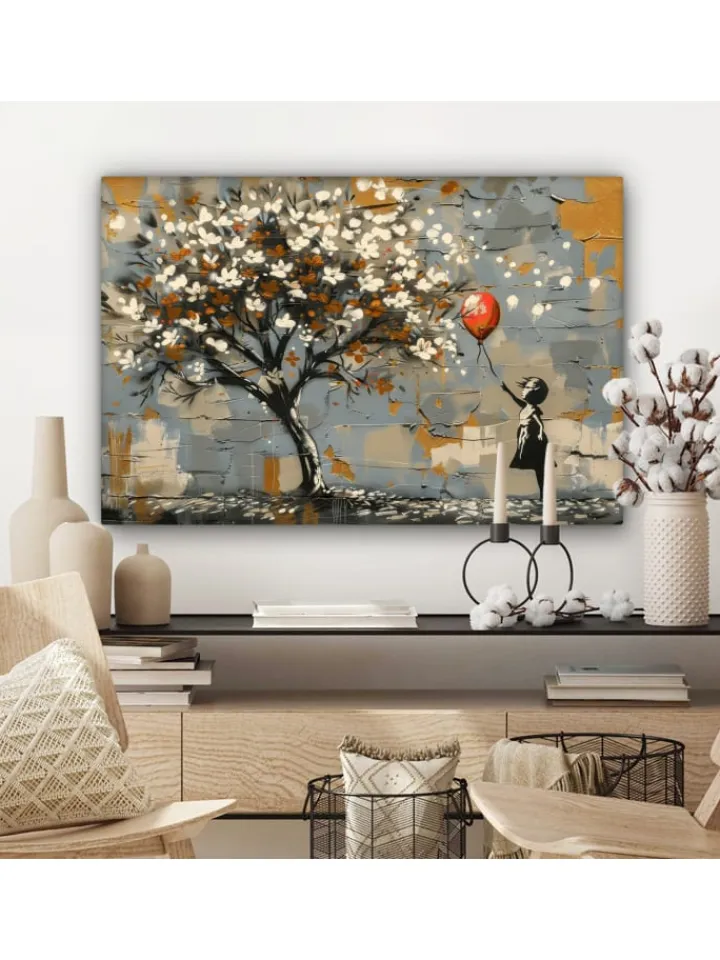 MuchoWow Wanddekoration<Leinwand bilder Blütenkunst (BxH)
