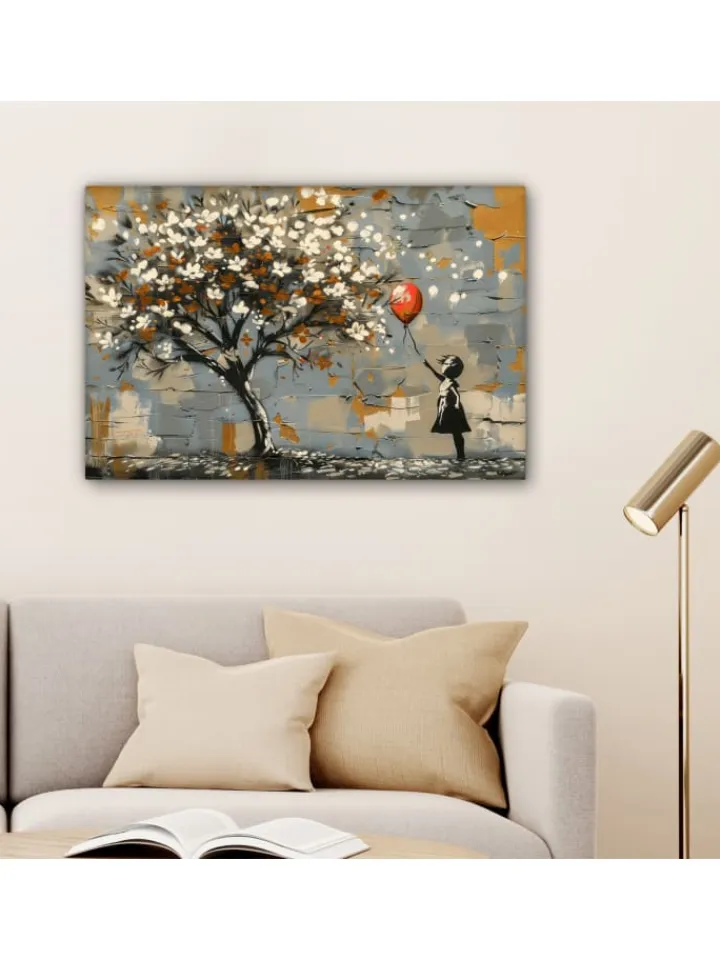 MuchoWow Wanddekoration<Leinwand bilder Blütenkunst (BxH)
