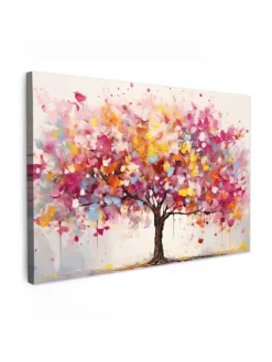 MuchoWow Wanddekoration<Leinwand bilder Farbiger Baum (BxH)