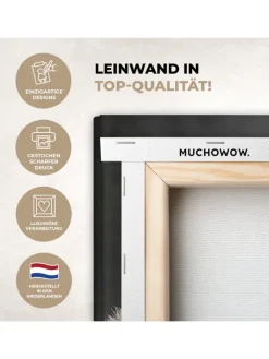 MuchoWow Wanddekoration<Leinwand bilder Löwenzahn (BxH)