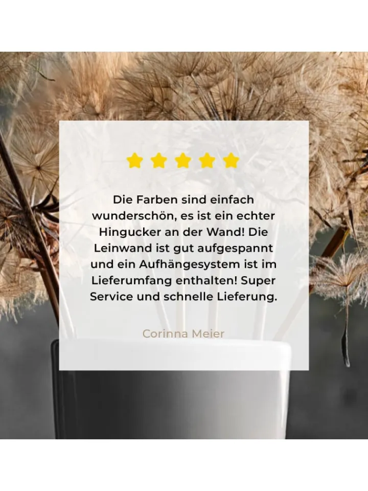 MuchoWow Wanddekoration<Leinwand bilder Löwenzahn (BxH)