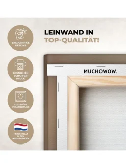 MuchoWow Wanddekoration<Leinwand bilder Nahaufnahme Flaum (BxH)