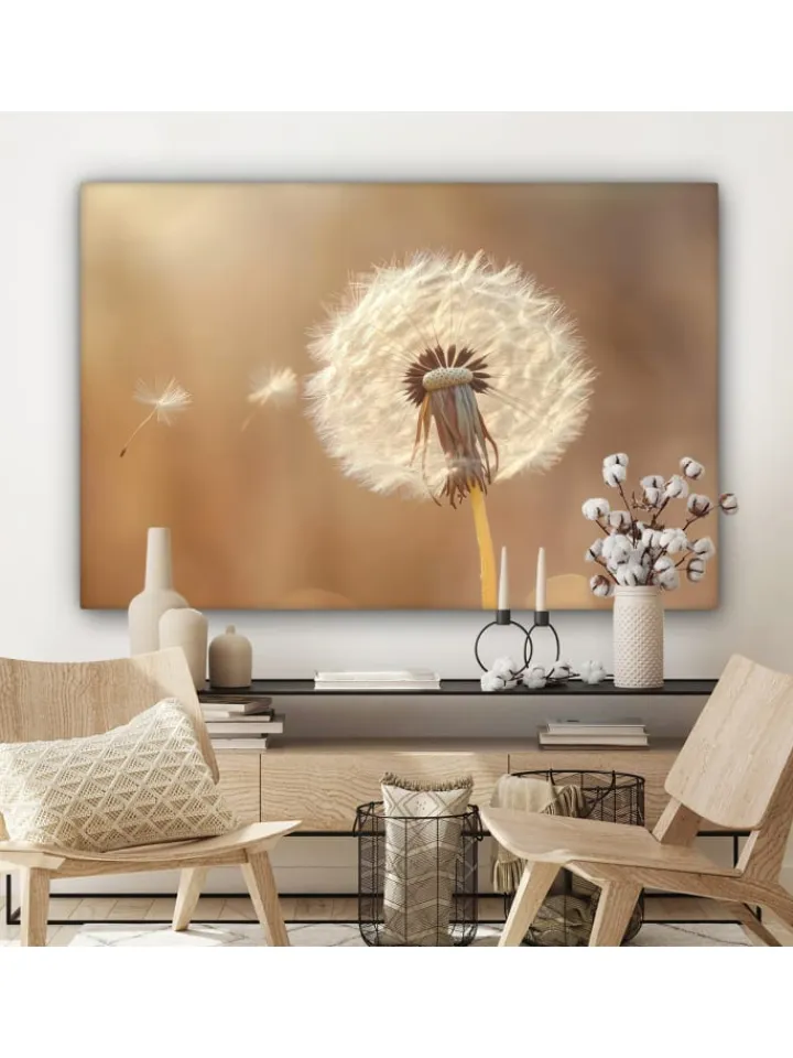 MuchoWow Wanddekoration<Leinwand bilder Nahaufnahme Flaum (BxH)
