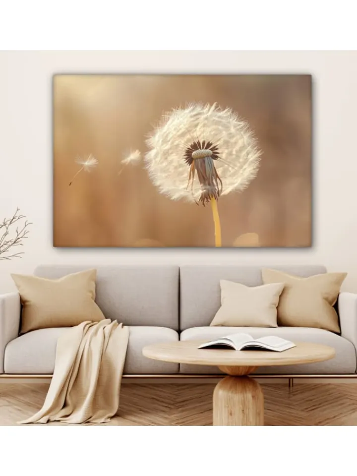 MuchoWow Wanddekoration<Leinwand bilder Nahaufnahme Flaum (BxH)