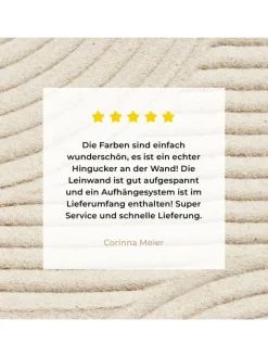 MuchoWow Wanddekoration<Leinwand bilder Sandlinien (BxH)
