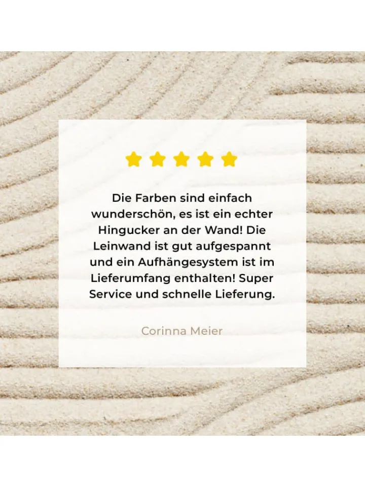 MuchoWow Wanddekoration<Leinwand bilder Sandlinien (BxH)
