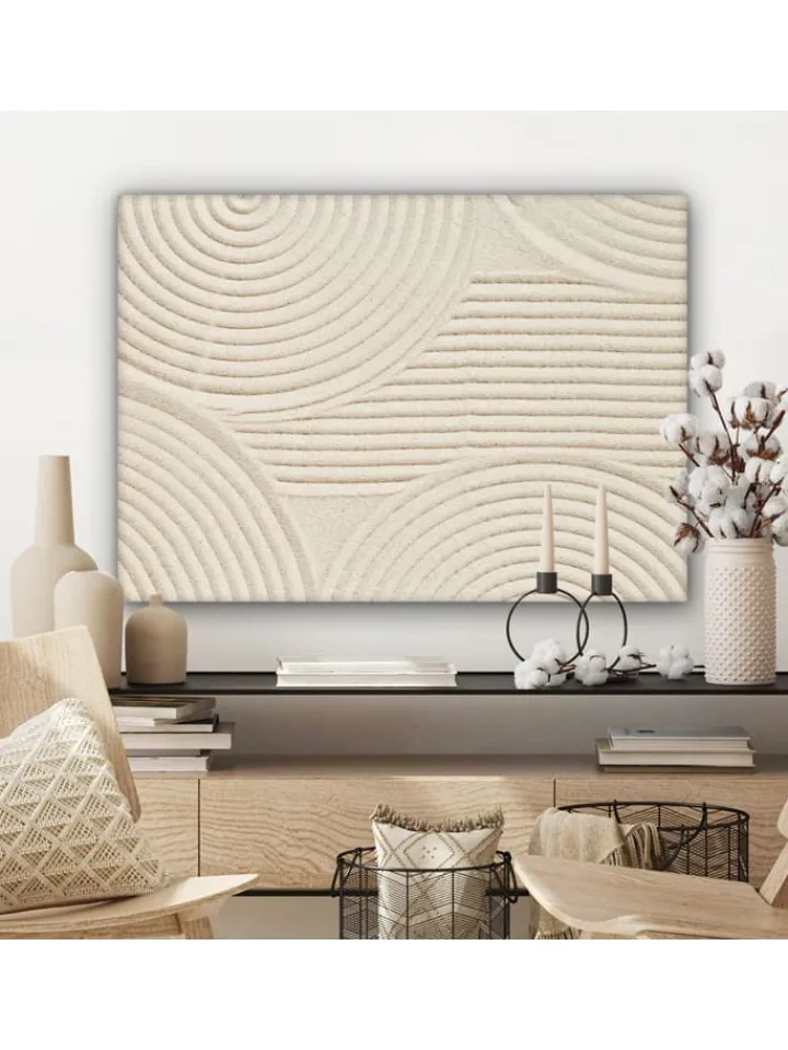 MuchoWow Wanddekoration<Leinwand bilder Sandlinien (BxH)