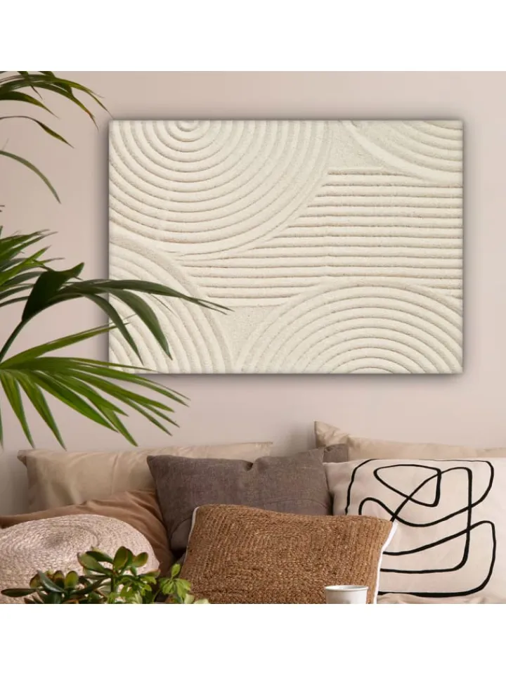 MuchoWow Wanddekoration<Leinwand bilder Sandlinien (BxH)