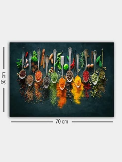 ABERTO DESIGN Wanddekoration<Leinwanddruck - (B)70 x (H)50 x (T)3 cm