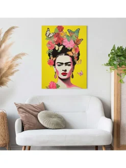 Orangewallz Wanddekoration<Leinwanddruck "Frida Pop Art"