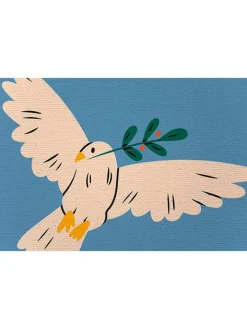 Folkifreckles Wanddekoration<Leinwand-Kunstdruck "Peace Please" - (B)40 x (H)60 cm