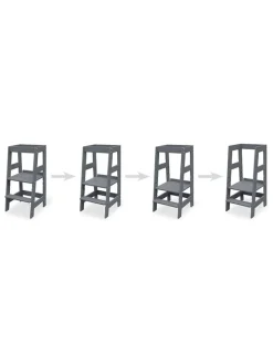 Pinolino Weitere Haushaltshelfer<Lernturm "Fino" in Anthrazit- (B)40 x (H)85 x (T)47 cm
