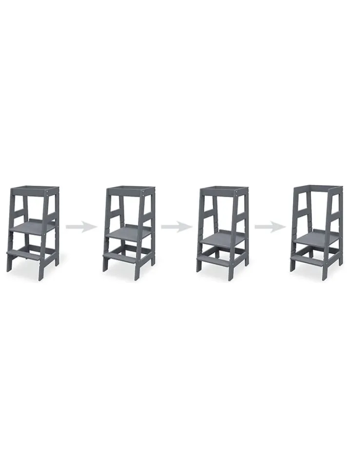 Pinolino Weitere Haushaltshelfer<Lernturm "Fino" in Anthrazit- (B)40 x (H)85 x (T)47 cm