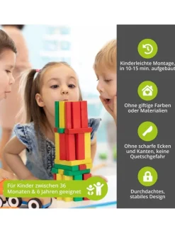 BOMI Möbel-Sets<Lernturm Swubi in Naturbelassen
