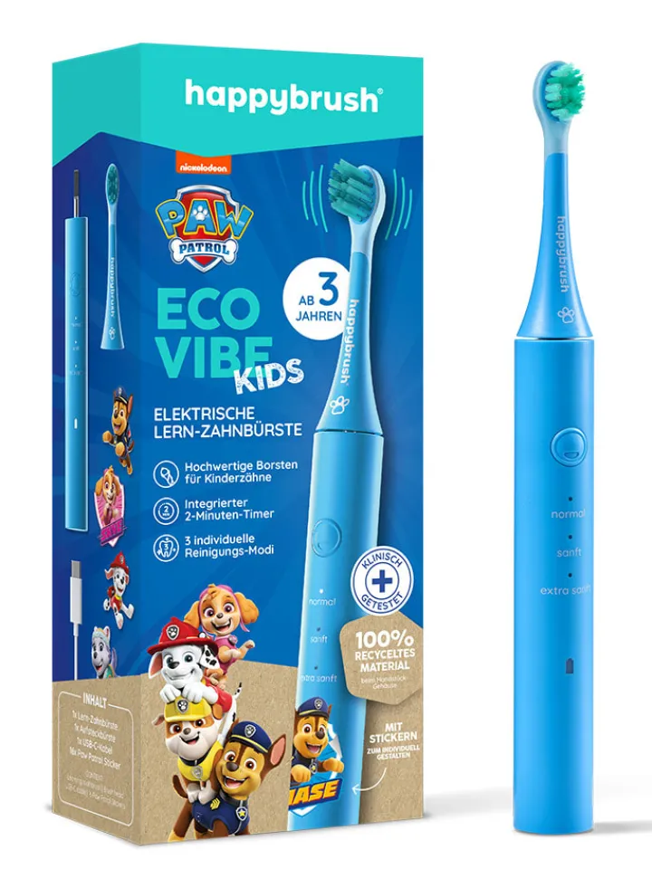 happybrush Zahn & Mundpflege<Lernzahnbürste "Eco Vibe Kids" in Blau