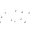 GILDE Lichterketten & Dekobeleuchtung|Lichterketten & Deko-Leuchten<Lichterkette "Balls" in Weiß/ Gold/ Silber - (L)120 cm
