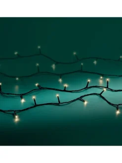 LUMINEO Lichterketten & Dekobeleuchtung<Lichterkette BASIC 120 LED 9 m, schwarzes Kabel in warm weiß