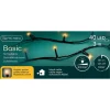LUMINEO Lichterketten & Dekobeleuchtung<Lichterkette BASIC 40 LED 3 m, schwarzes Kabel, in klassisch warm