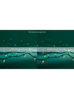 LUMINEO Lichterketten & Dekobeleuchtung<Lichterkette BASIC 40 LED 3 m, schwarzes Kabel, in klassisch warm