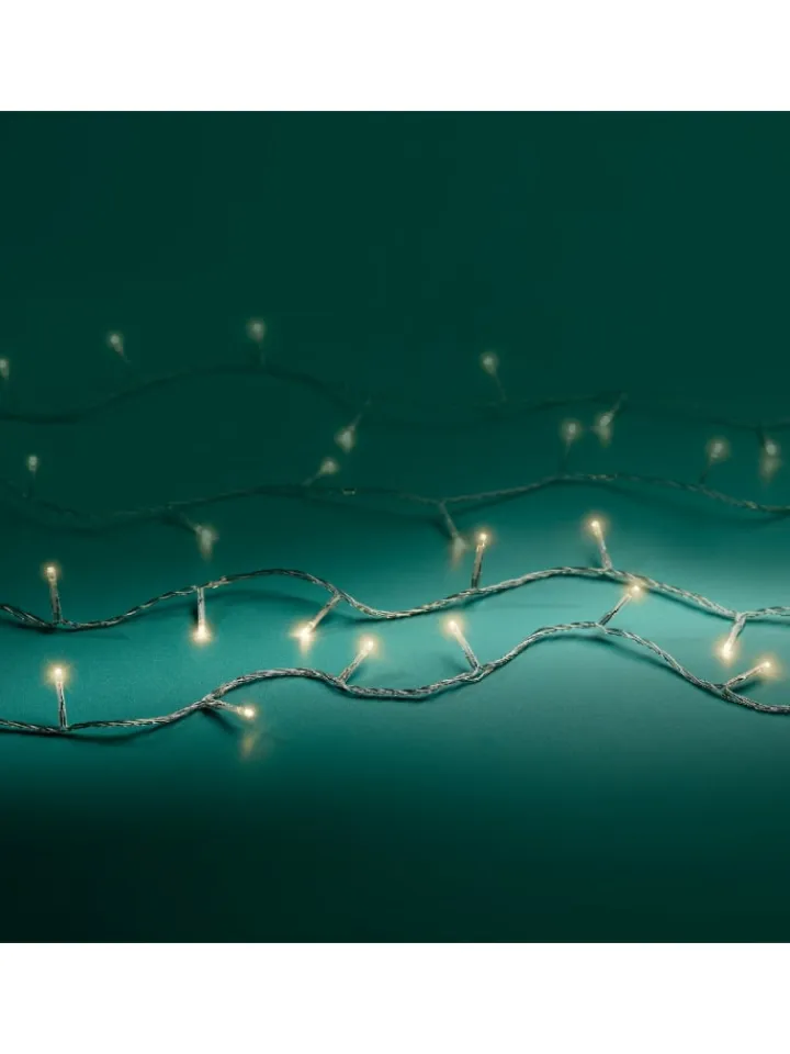 LUMINEO Lichterketten & Dekobeleuchtung<Lichterkette BASIC 240 LED 18 m, transparentes Kabel in warm weiß