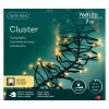 LUMINEO Lichterketten & Dekobeleuchtung<Lichterkette CLUSTER 768 LED 7 m, schwarzes Kabel in Soft Gold