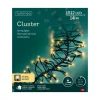 LUMINEO Lichterketten & Dekobeleuchtung<Lichterkette CLUSTER 1512 LED 14 m, schwarzes Kabel in Soft Gold