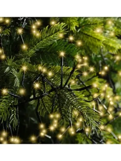 LUMINEO Lichterketten & Dekobeleuchtung<Lichterkette CLUSTER 1512 LED 14 m, schwarzes Kabel in Soft Gold