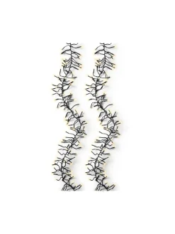 LUMINEO Lichterketten & Dekobeleuchtung<Lichterkette CLUSTER 1512 LED 14 m, schwarzes Kabel in Soft Gold