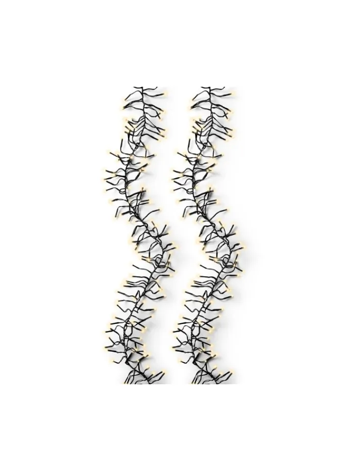 LUMINEO Lichterketten & Dekobeleuchtung<Lichterkette CLUSTER 1512 LED 14 m, schwarzes Kabel in Soft Gold