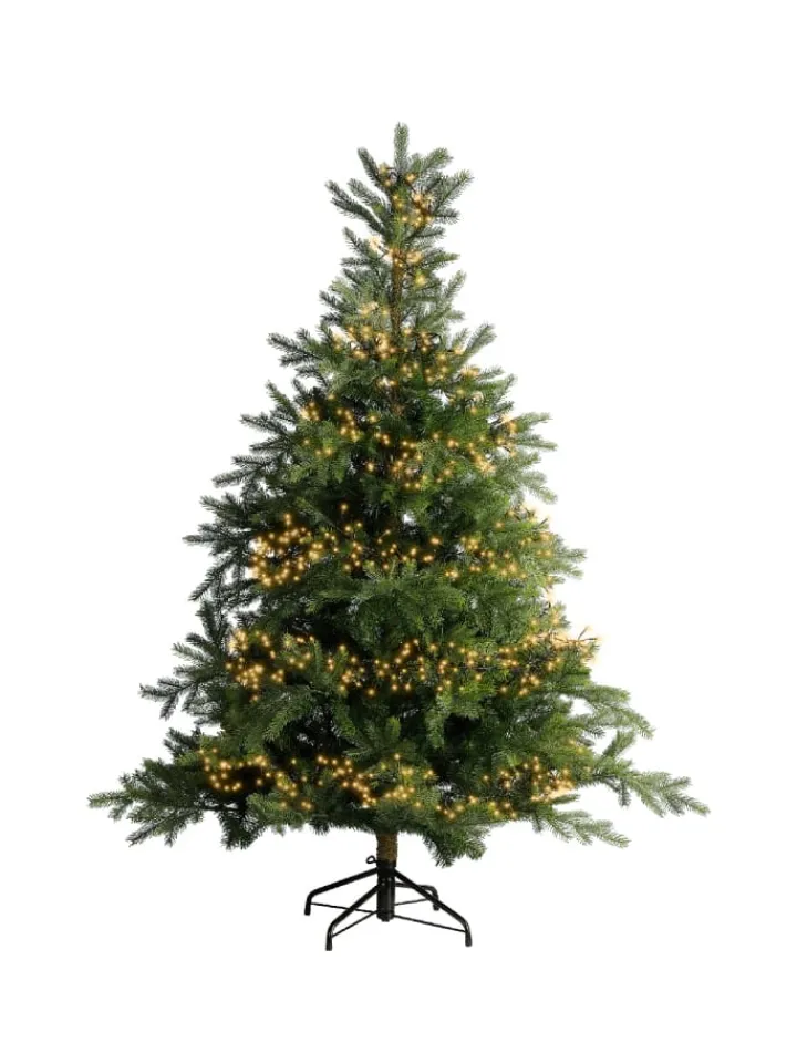 LUMINEO Lichterketten & Dekobeleuchtung<Lichterkette CLUSTER 588 LED 5,5 m, schwarzes Kabel in klassisch warm