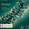 LUMINEO Lichterketten & Dekobeleuchtung<Lichterkette CLUSTER 1512 LED 14 m, schwarzes Kabel in Warm weiß/Klassisch warm