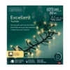 LUMINEO Lichterketten & Dekobeleuchtung<Lichterkette EXCELLENT TWINKLE 1272 LED 20 m, schwarzes Kabel in Soft Gold