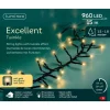 LUMINEO Lichterketten & Dekobeleuchtung<Lichterkette EXCELLENT TWINKLE 960 LED 15 m, schwarzes Kabel in Soft Gold