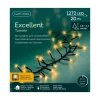 LUMINEO Lichterketten & Dekobeleuchtung<Lichterkette EXCELLENT TWINKLE 1272 LED 20 m, schwarzes Kabel in klassisch warm