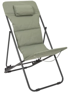Garden Spirit Gartenmöbel<Liegestuhl "Corfou" in Khaki - (B)55 x (H)89 x (T)81 cm