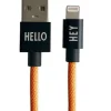 Design Letters Technikzubehör<Lightning-Kabel in Orange - (L)100 cm