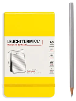 LEUCHTTURM1917 Büro- & Schulbedarf<Linierter Notizblock in Gelb - A6