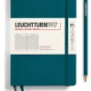 LEUCHTTURM1917 Büro- & Schulbedarf<Liniertes Notizbuch in Petrol - B6+
