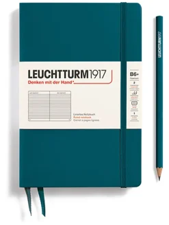LEUCHTTURM1917 Büro- & Schulbedarf<Liniertes Notizbuch in Petrol - B6+