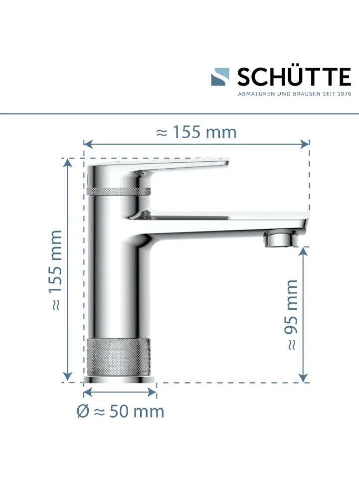 Franz Joseph Schütte Badarmaturen<LIVERPOOL Waschtischarmatur, Chrom