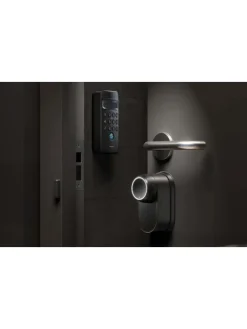 Switchbot Tür- & Zugluftstopper<Lock Ultra 3-in-1 Smart-Schloss Hub Mini Matter Tastatur