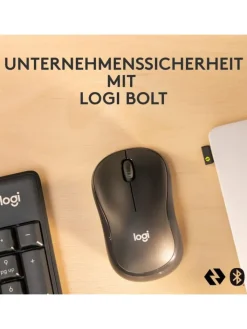 Logitech Tablets, Konsolen & Elektronisches Spielzeug<Kabelloses Tastatur-Maus-Set MK370 Reichweite bis 10 m in Schwarz