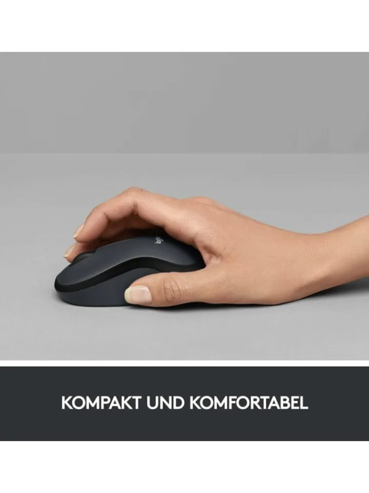 Logitech Tablets, Konsolen & Elektronisches Spielzeug<M220 SILENT Kabellose Maus, 2,4 GHz mit USB-Empfänger, in Anthrazit