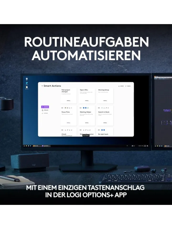 Logitech Tablets, Konsolen & Elektronisches Spielzeug<Präzisionstastatur Tastatur-Maus Set MX Keys S in Schwarz